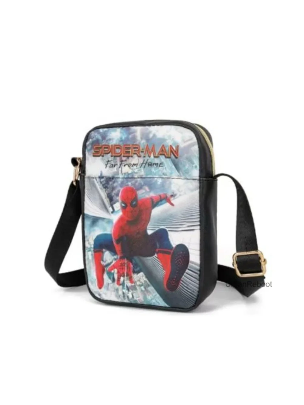 Cute Cartoon PU Crossbody Bag Mini Shoulder Bag Zipper Everyday Purse